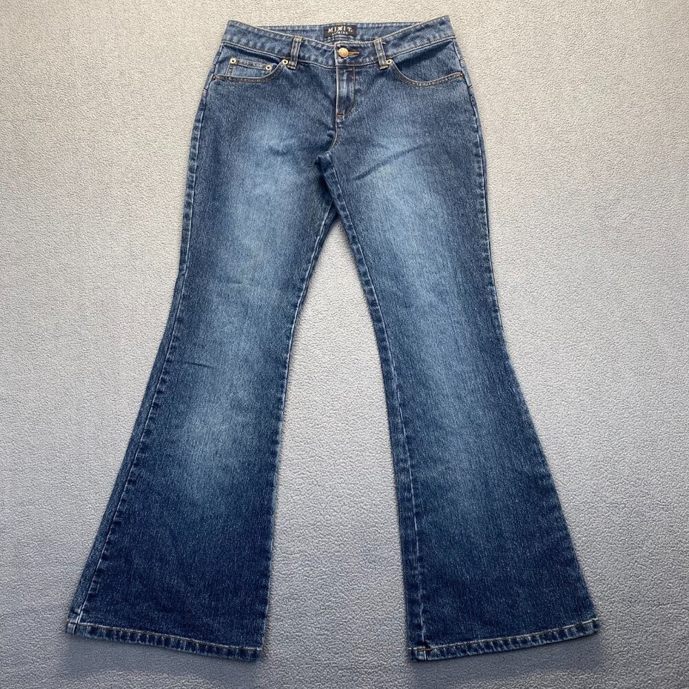 Mixit Womens Denim Blue Jeans Size 6 Cotton Blend Medium Wash Stretch